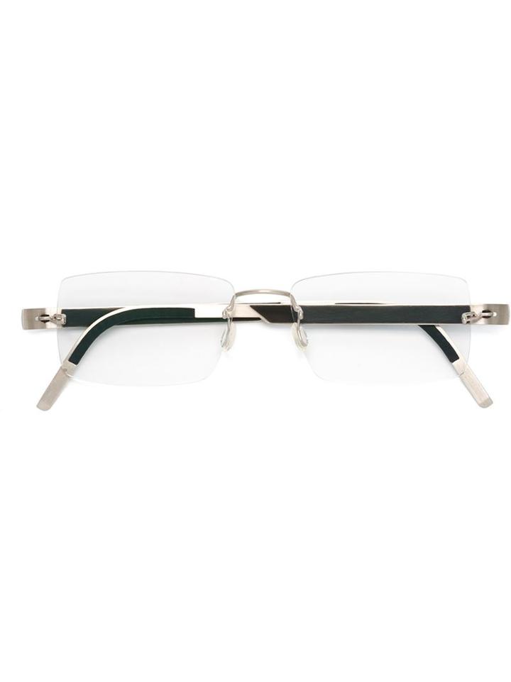 Lindberg Precious Glasses, Black, 18kt White Gold/buffalo Horn