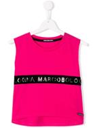 Marco Bologna Kids Teen Cropped Logo Top - Pink