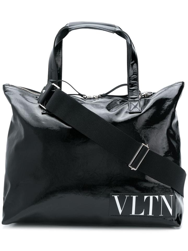 Valentino Wide Tote Bag - Black