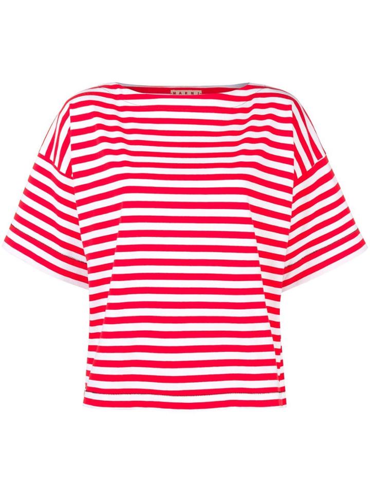 Marni Striped T-shirt - Red
