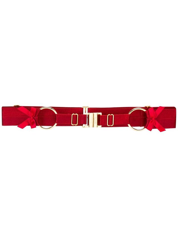 Bordelle Adjustable Lingerie Belt, Women's, Red, Polyamide/spandex/elastane