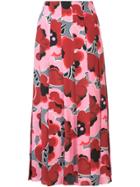 Gucci Poppies Silk Skirt - Pink & Purple
