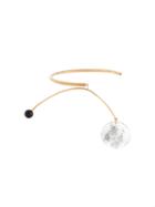 Stella Mccartney Half Hoop Spread Necklace, Women's, Metallic