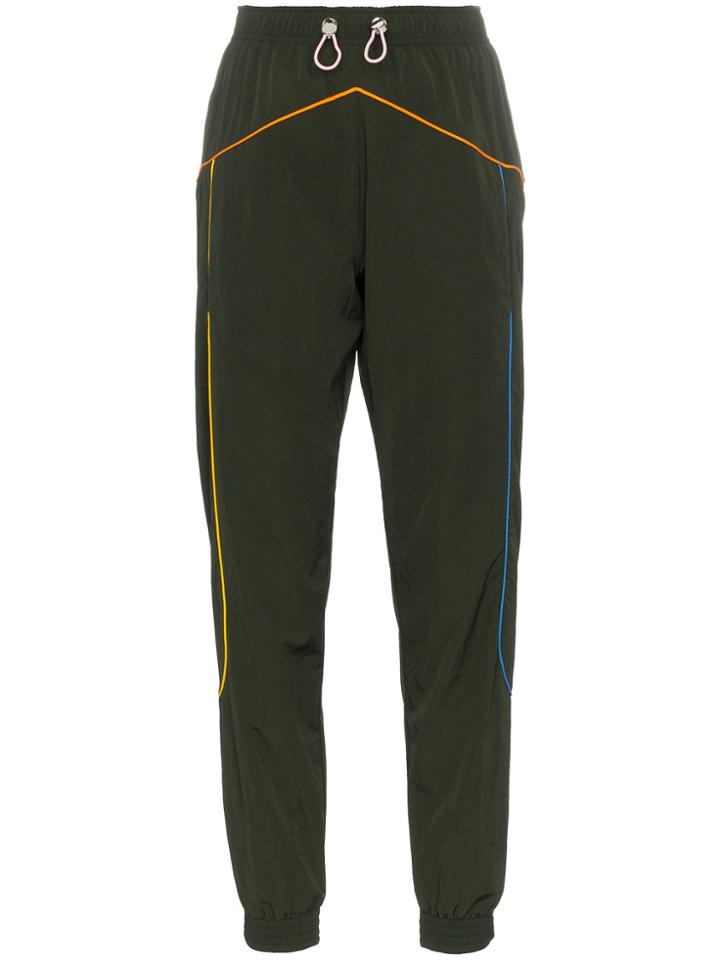 Mira Mikati Multicoloured Piping Track Pants - Green