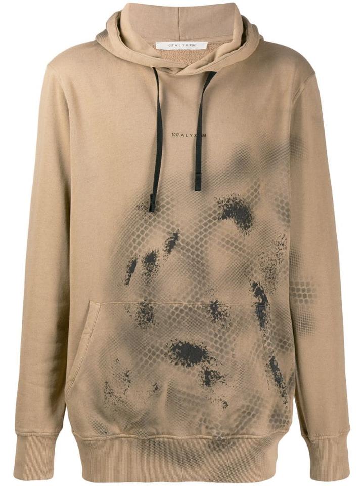 1017 Alyx 9sm Logo Hooded Sweatshirt - Brown