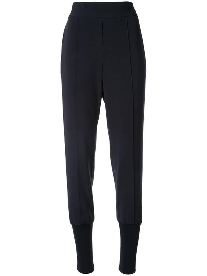 Goen.j Jersey-paneled Track Pants - Black