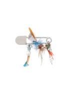 Burberry Feather Charm Palladium-plated Kilt Pin - Metallic