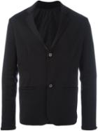 Emporio Armani Two Button Blazer, Men's, Size: 50, Black, Polyamide/virgin Wool