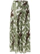 Adriana Degreas Printed Beach Skirt - Green