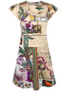 Etro Butterfly Print Flared Dress, Women's, Size: 44, Cotton