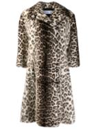 Christian Dior Pre-owned Leopard Midi Coat - Neutrals