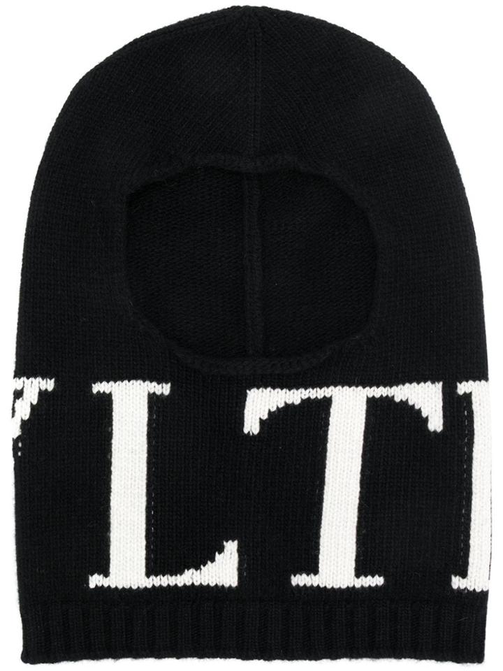 Valentino Logo Balaclava - Black