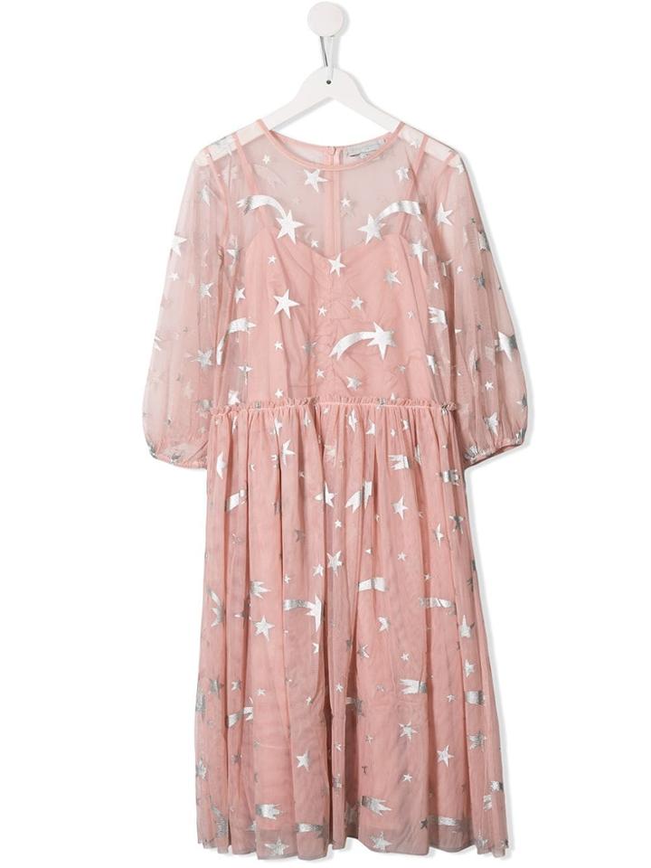 Stella Mccartney Kids Teen Starry Tulle Dress - Pink