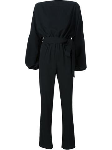 Carolinaritz Backless Jumpsuit, Women's, Size: 38, Black, Polyester