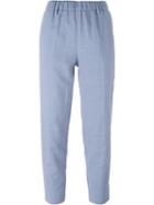 Forte Forte Straight Leg Trousers, Women's, Size: 0, Blue, Linen/flax/cotton
