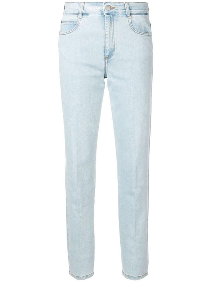 Stella Mccartney Mid Rise Straight Jeans - Blue