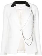 Veronica Beard Chain Detail Blazer - White