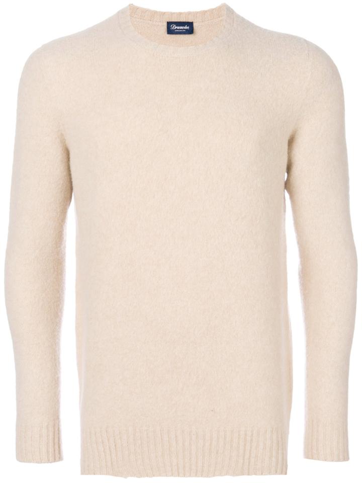 Drumohr Classic Crew Neck Jumper - Nude & Neutrals
