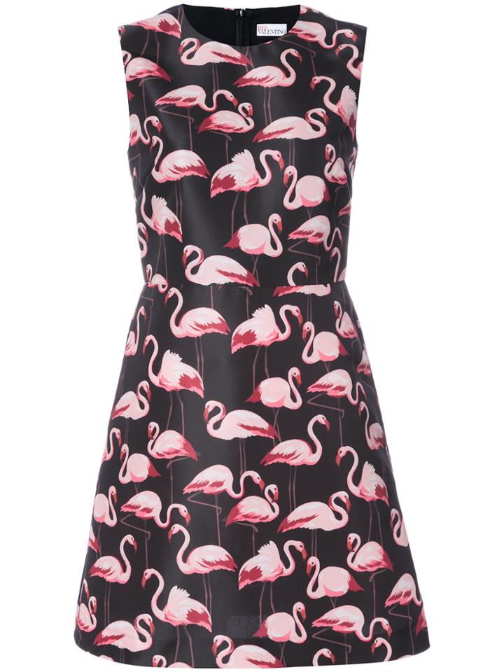 Red Valentino Flamingo Sleeveless Shift Dress - Unavailable