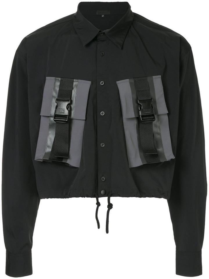99% Is Cropped Drawsting Waisted Shirt - Black