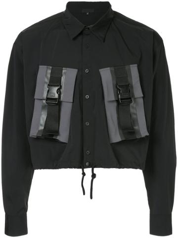 99% Is Cropped Drawsting Waisted Shirt - Black