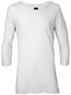 Thom Krom Long Sleeve T-shirt, Men's, Size: Medium, Grey, Cotton/linen/flax
