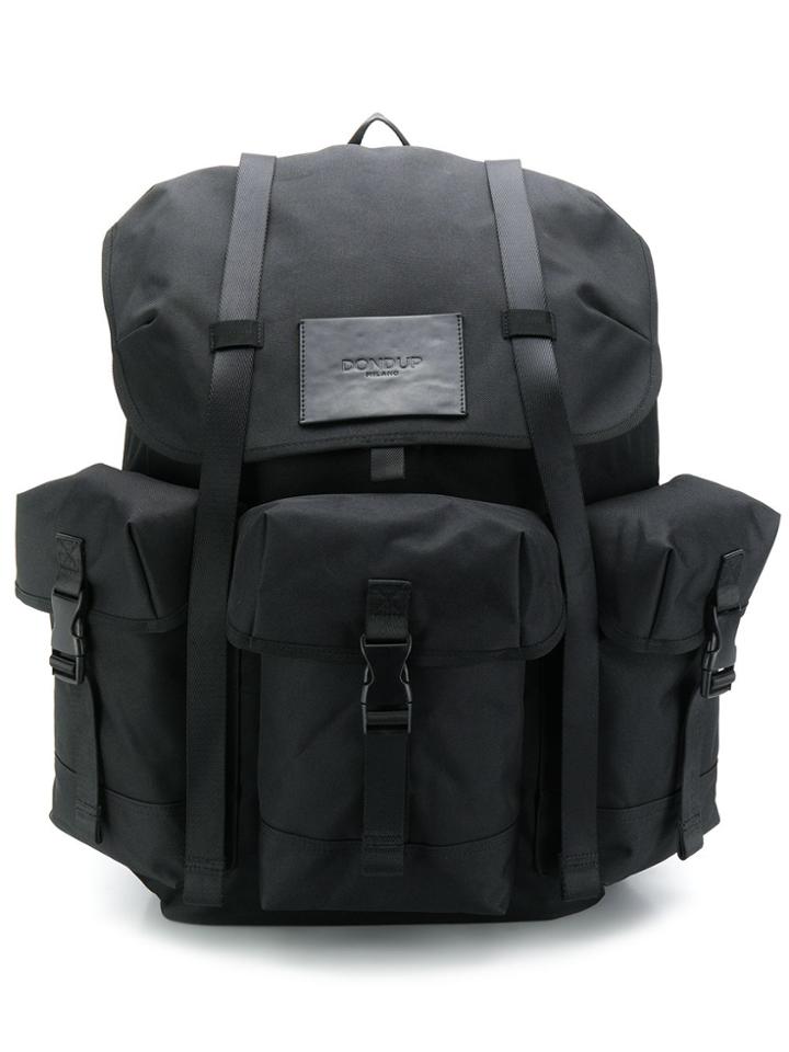 Dondup Large Multi-pocket Backpack - Black