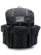 Dondup Large Multi-pocket Backpack - Black