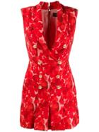 Elisabetta Franchi Floral Print Dress - Red