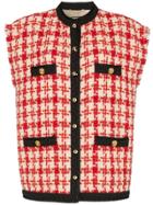 Gucci Sleeveless Button-down Tweed Jacket - Neutrals