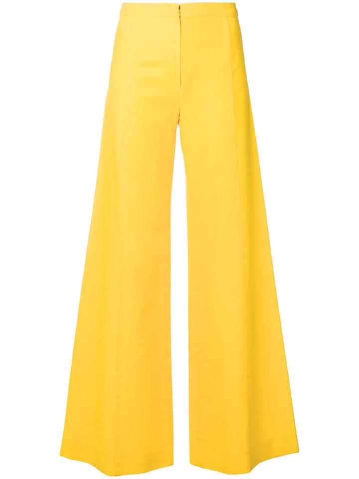 Emanuel Ungaro Vintage Wide Leg Trousers - Yellow & Orange