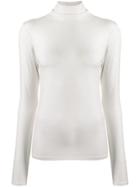 Majestic Filatures Turtle-neck Long Sleeve Top - White