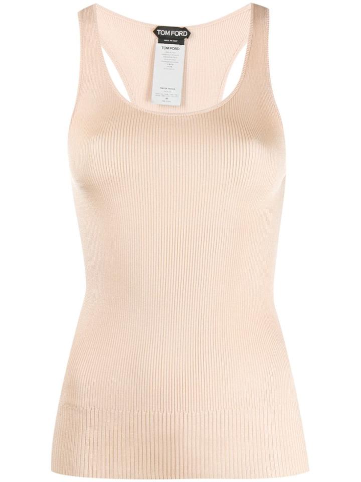 Tom Ford Ribbed Knit Vest - Pink
