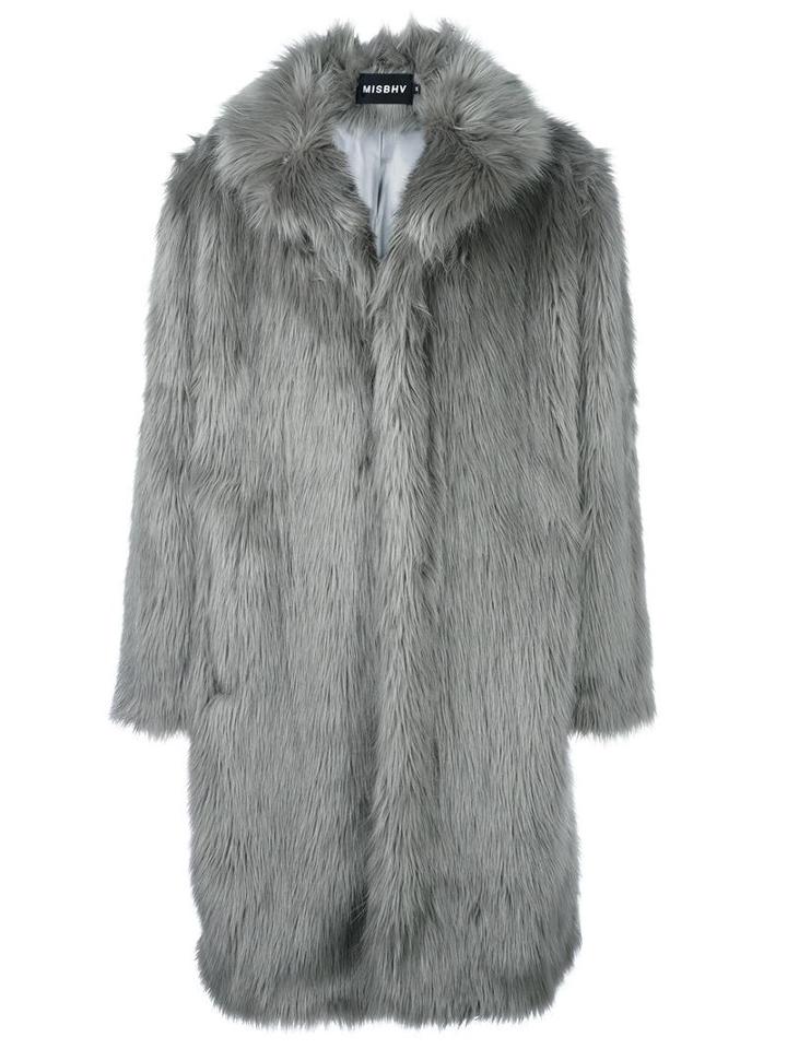 Misbhv 'hardcore' Coat, Men's, Size: Medium, Grey, Viscose/acetate/polyamide/polyester