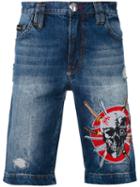 Philipp Plein - Denim Shorts - Men - Cotton/polyester - 30, Blue, Cotton/polyester