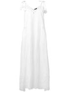 Theory Embroidered Dress - White