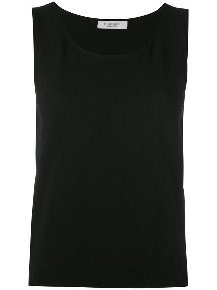 D.exterior - Classic Tank Top - Women - Polyester/viscose - 3, Black, Polyester/viscose
