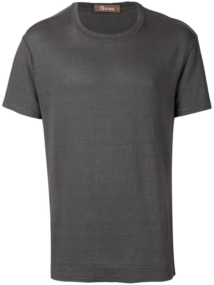 Obvious Basic Round Neck T-shirt - Green