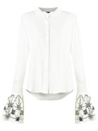 Andrea Bogosian - Embellished Shirt - Women - Cotton - P, White, Cotton