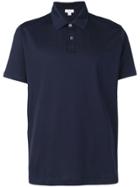 Sunspel Short Sleeved Polo Shirt - Blue