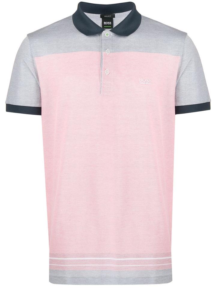 Boss Hugo Boss Logo Contrast Polo Shirt - Red