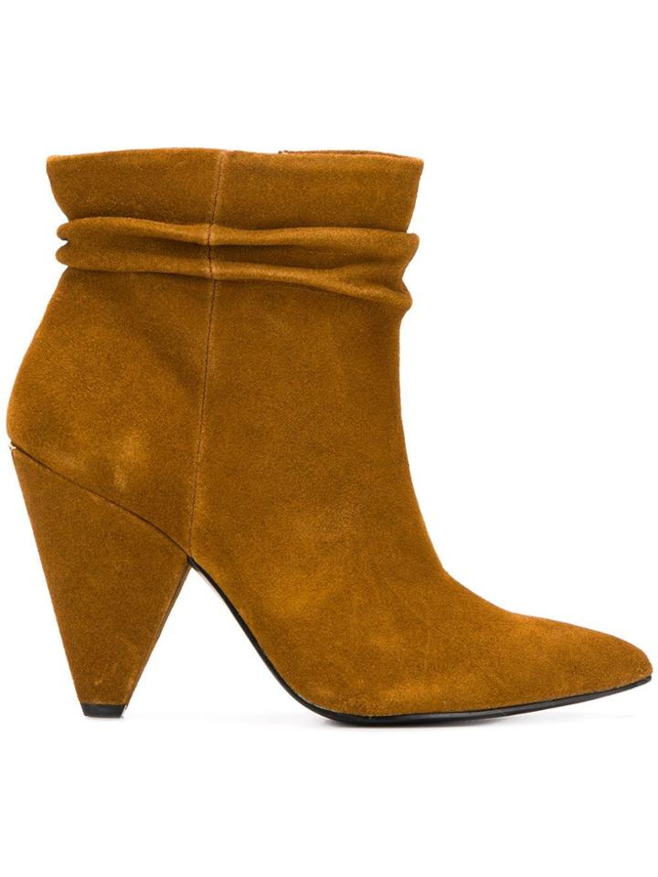 Liu Jo Cone Heel Ankle Boots - Brown