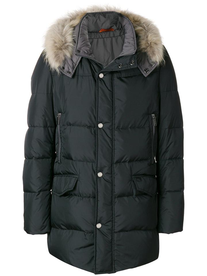 Baldinini Hooded Padded Coat - Black