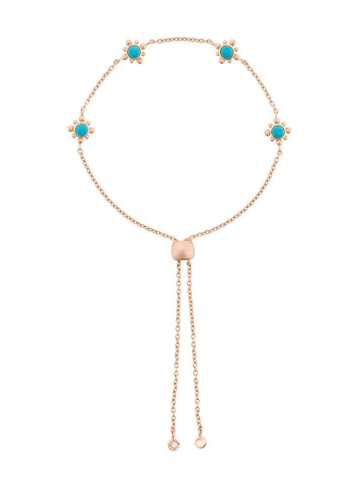 Astley Clarke Turquoise Floris Kula Bracelet - Metallic