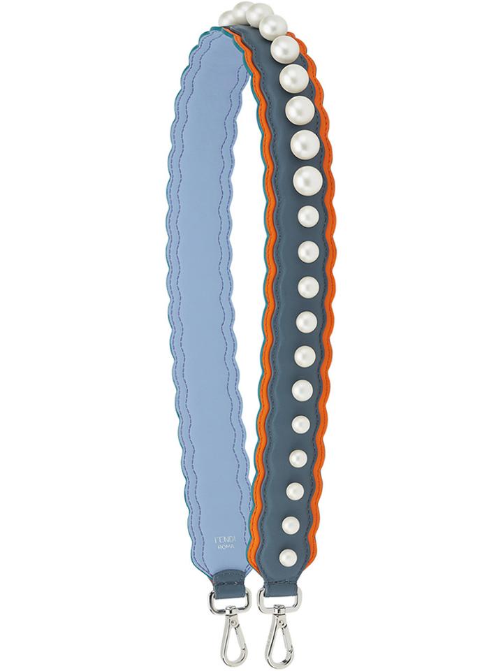 Fendi Strap You Faux Pearl Bag Strap - Blue