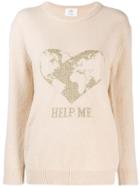 Alberta Ferretti Intarsia-knit Jumper - Neutrals