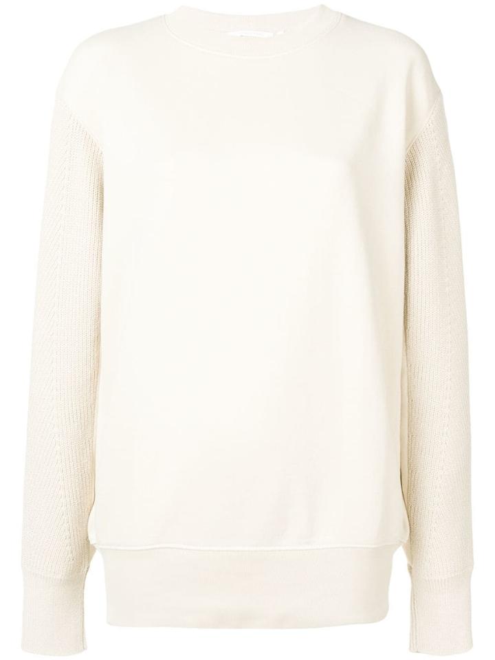 Helmut Lang Knit Sleeves Sweatshirt - Neutrals