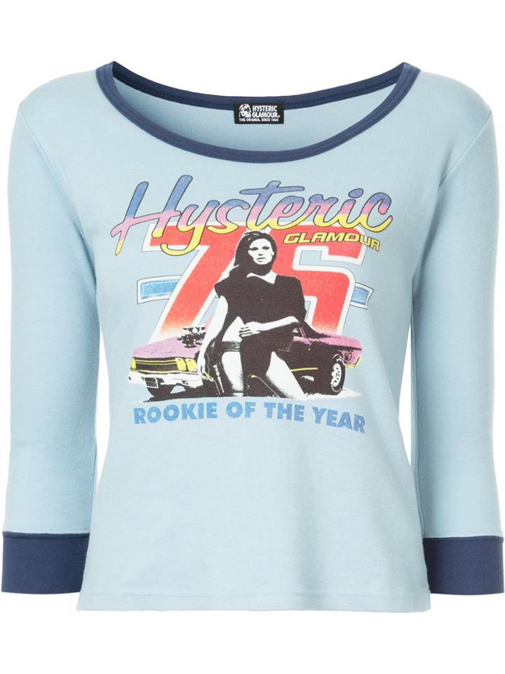 Hysteric Glamour Three-quarter Sleeve T-shirt - Blue