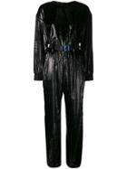Frankie Morello Belted Jumpsuit - Black