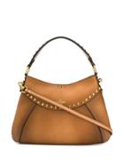 Valentino Valentino Garavani Twinkle Studs Shoulder Bag - Brown